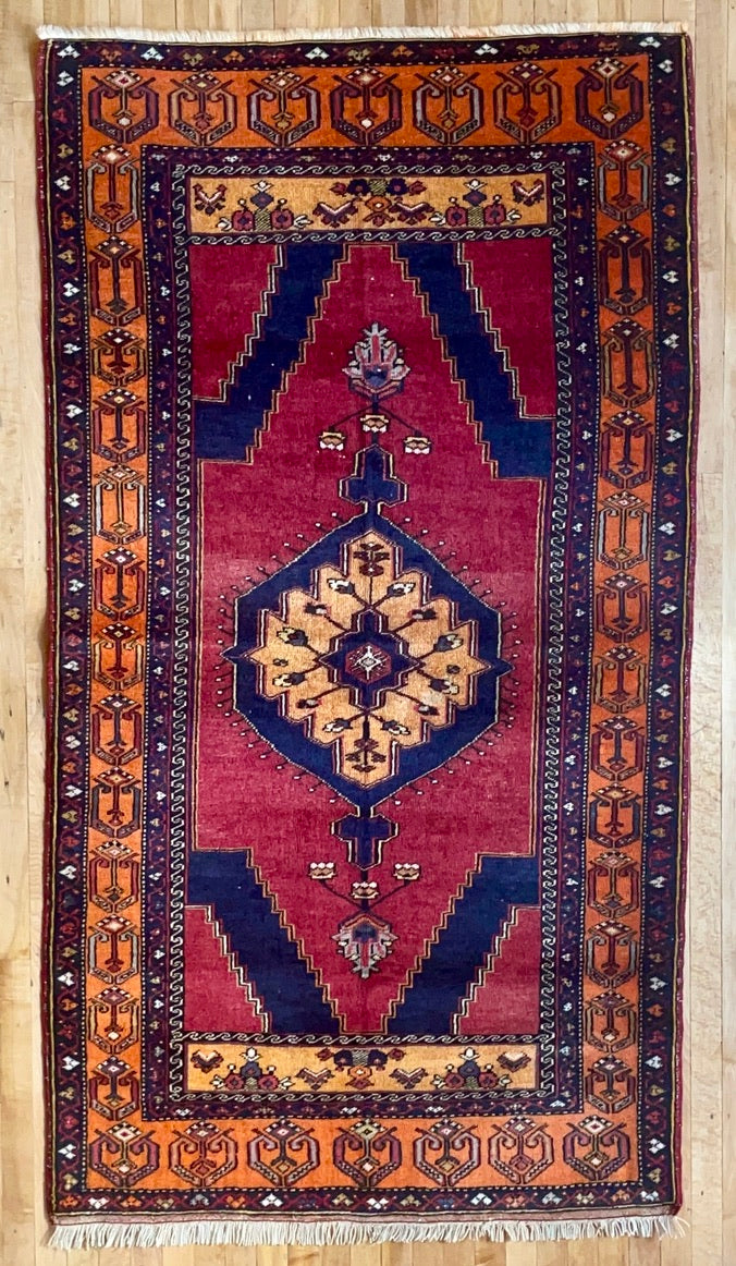 Turkish Rugs - Konya (Orange-Red)