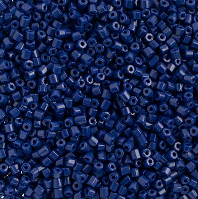 Czech Seed Bead, 10/0 (2-Cut Opaque Royal Blue)
