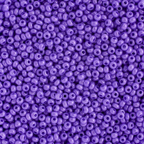 Czech Seed Bead, 10/0 (Opaque Dark Violet Dyed)