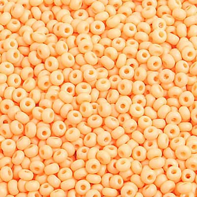 Czech Seed Bead, 10/0 (Opaque Orange Matte) - Shakti