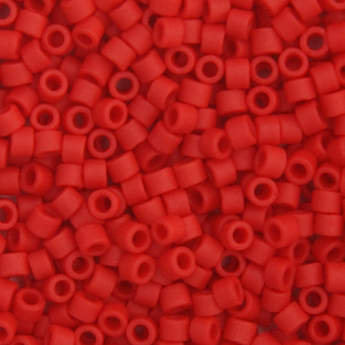 Miyuki Delica Seed Bead, 11/0 (Red Matte)