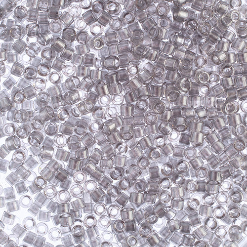Miyuki Delica Seed Bead, 11/0 (Fancy Lined Grey)