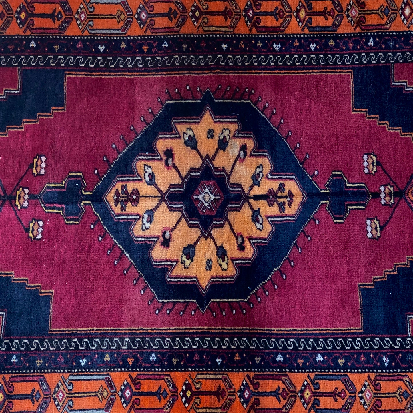 Turkish Rugs - Konya (Orange-Red)