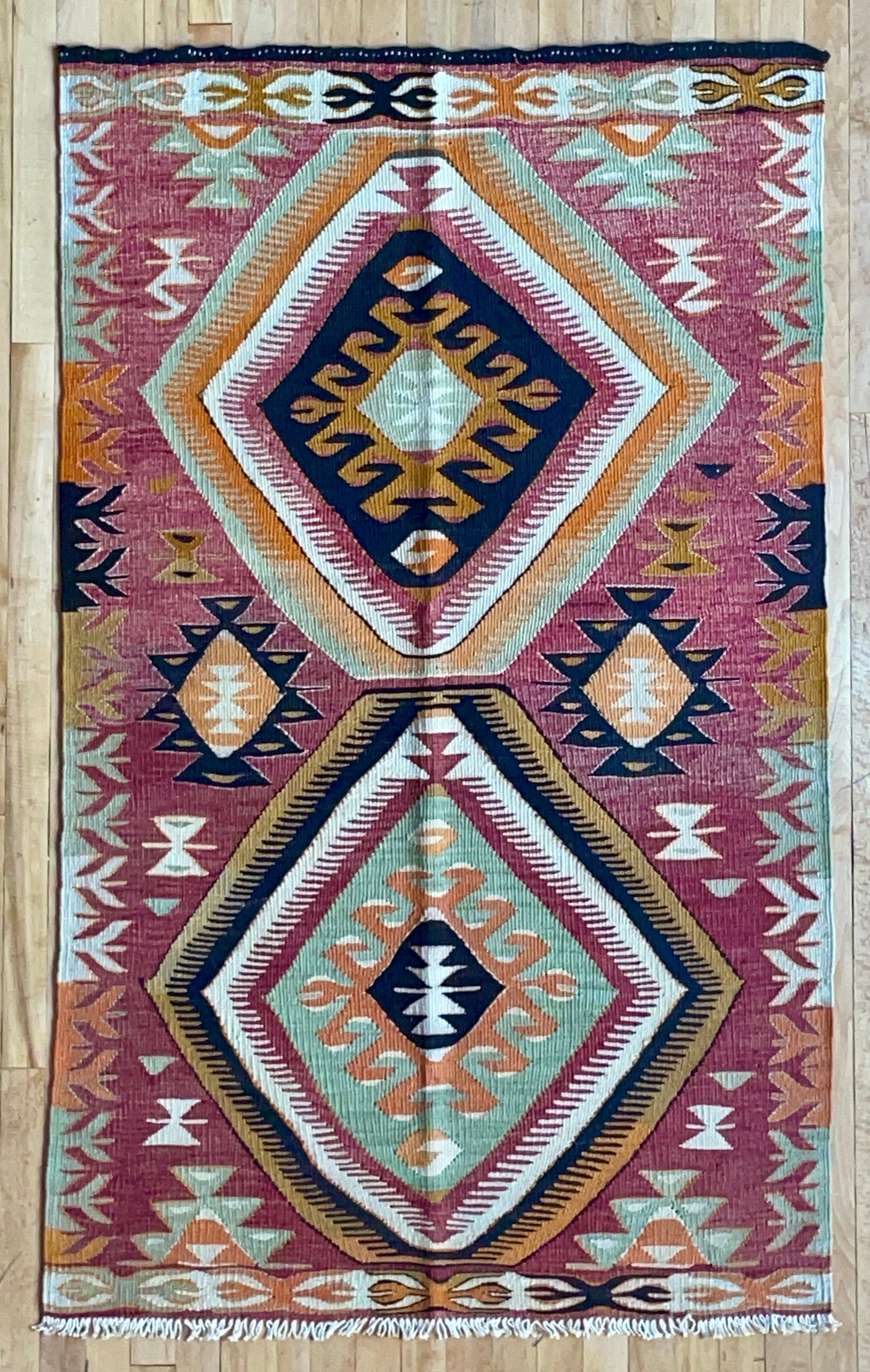 Turkish Rugs - Nomadic Toros Mountain Kilim Anamur Village