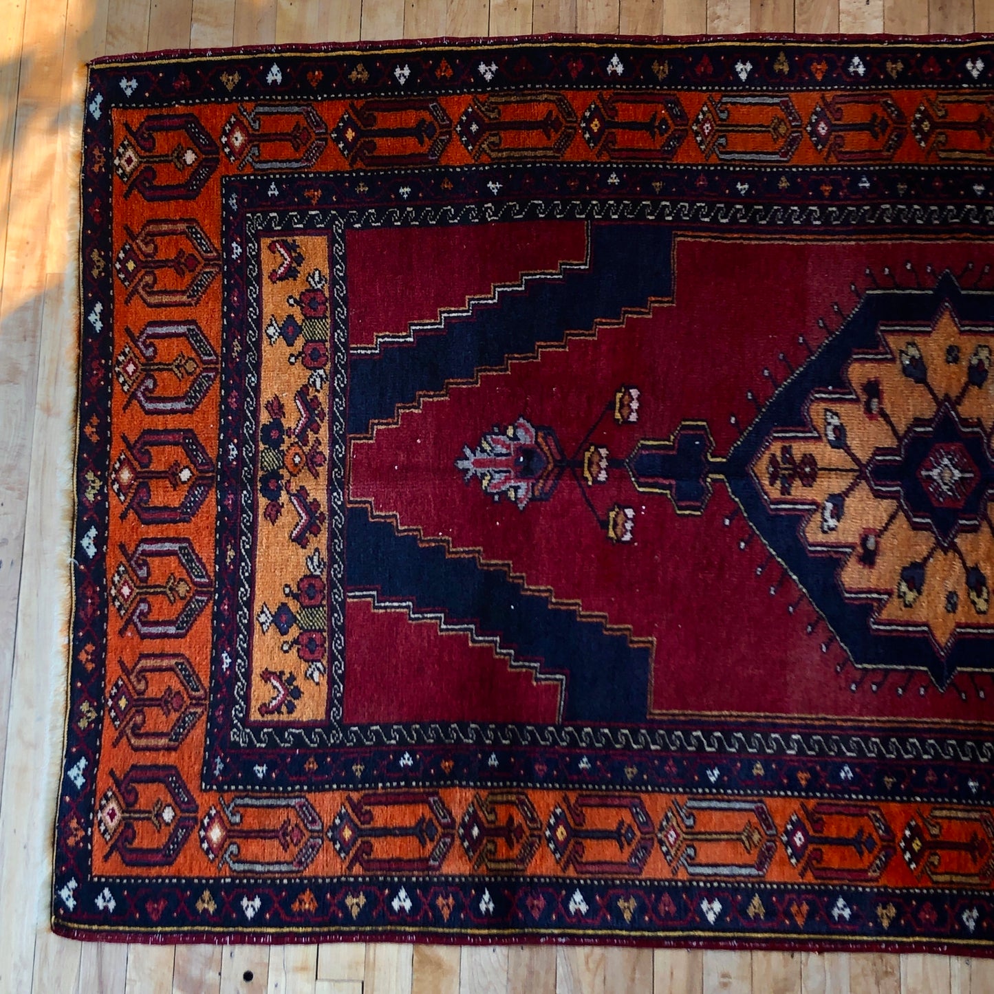 Turkish Rugs - Konya (Orange-Red)