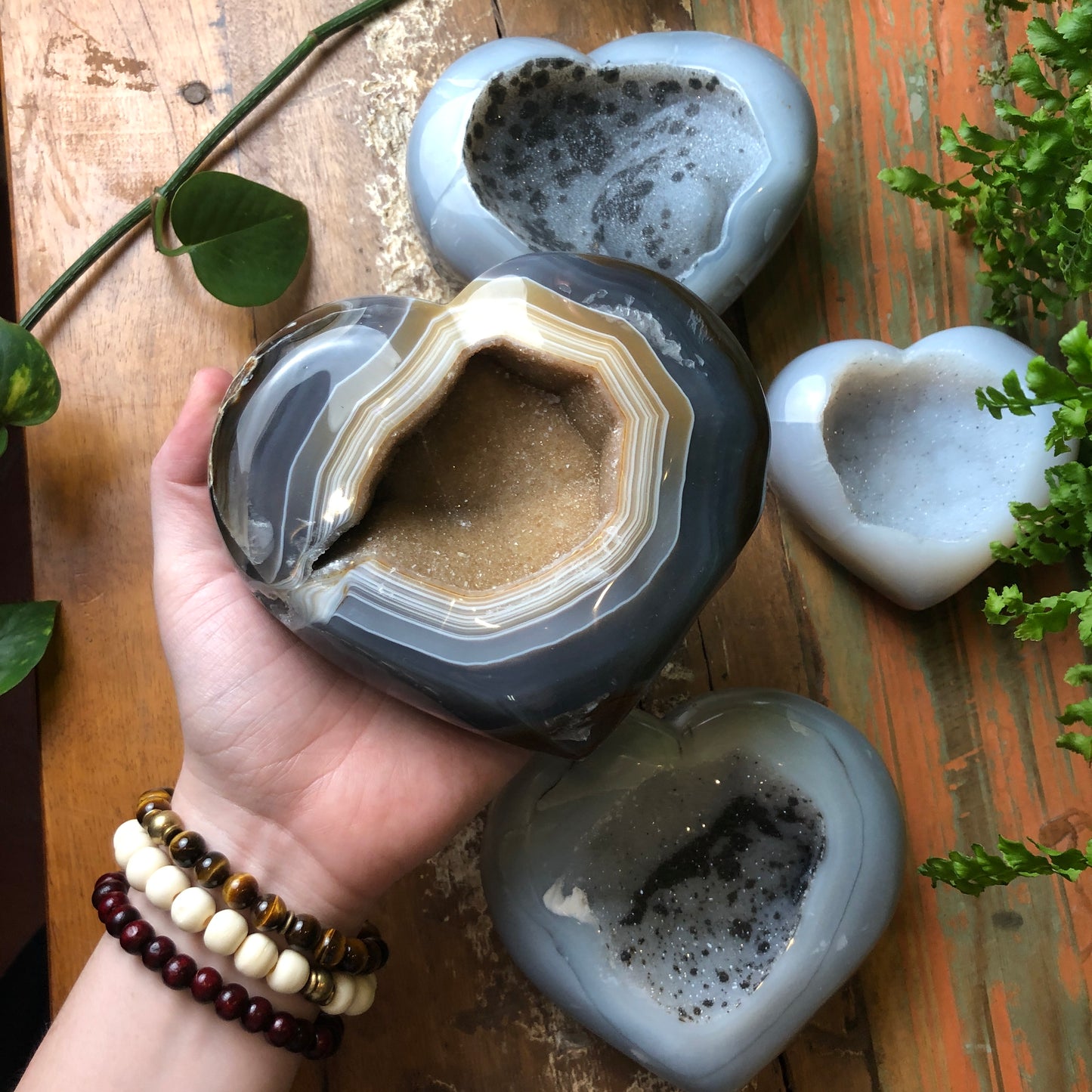Agate Hearts - Shakti