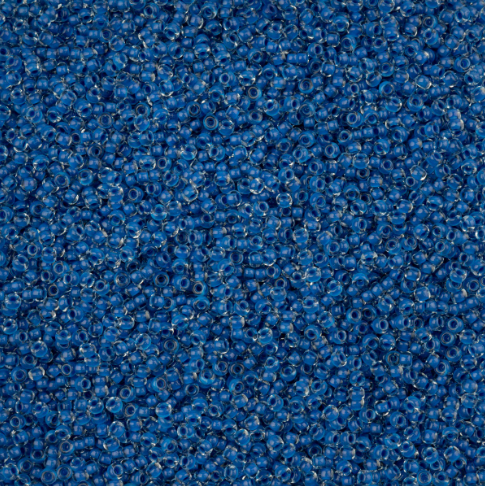 Czech Seed Bead, 10/0 (Crystal C/L Terra Intensive Blue)