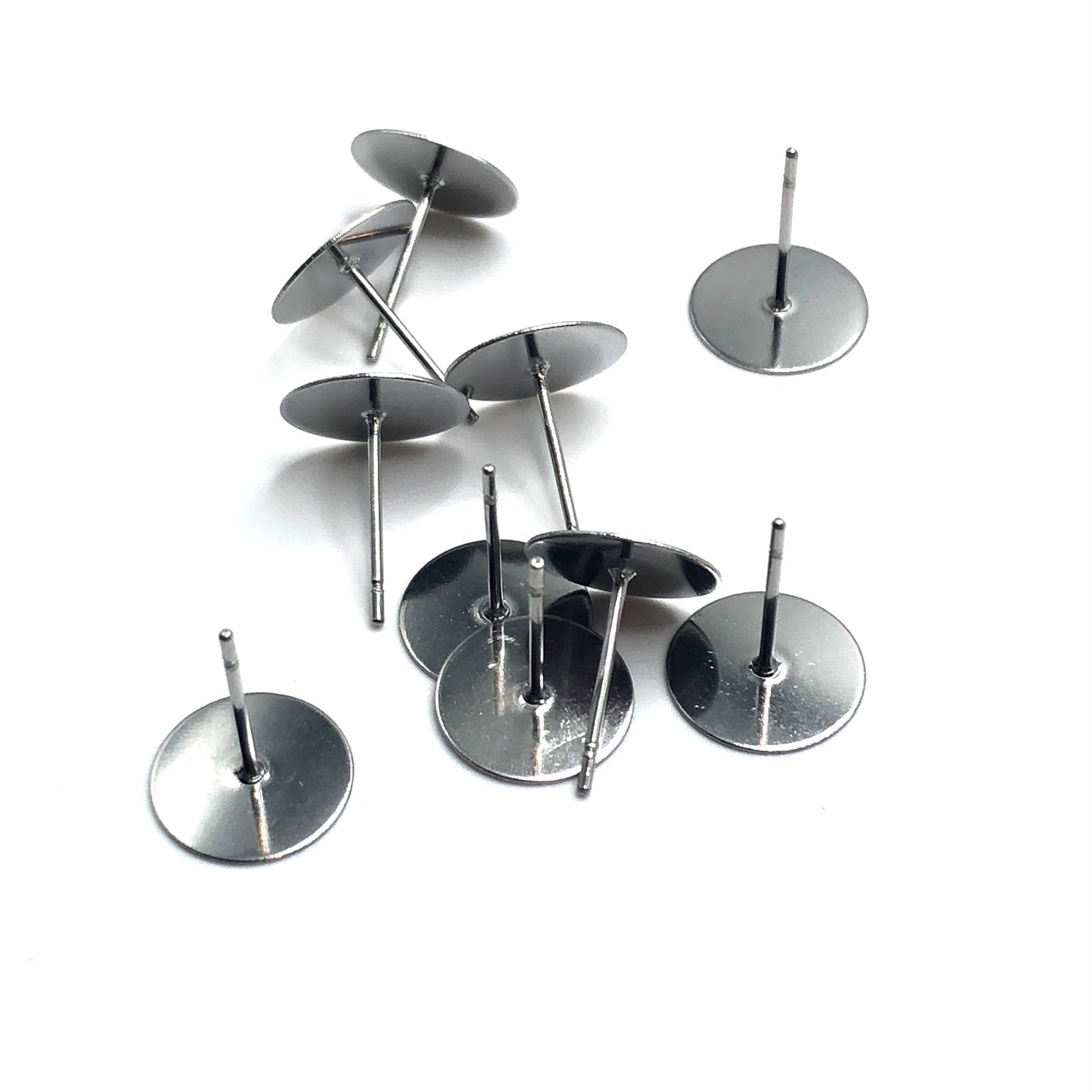 Earstud (flat pad) - Steel