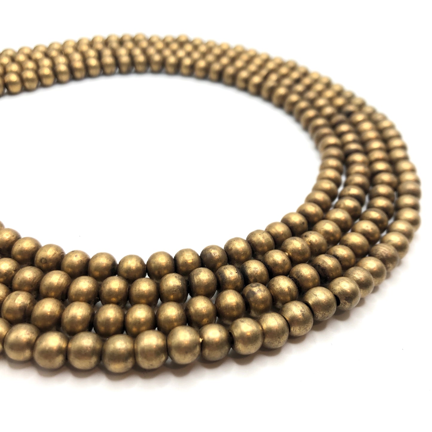 Brass Spacer Bead - Round (6mm)