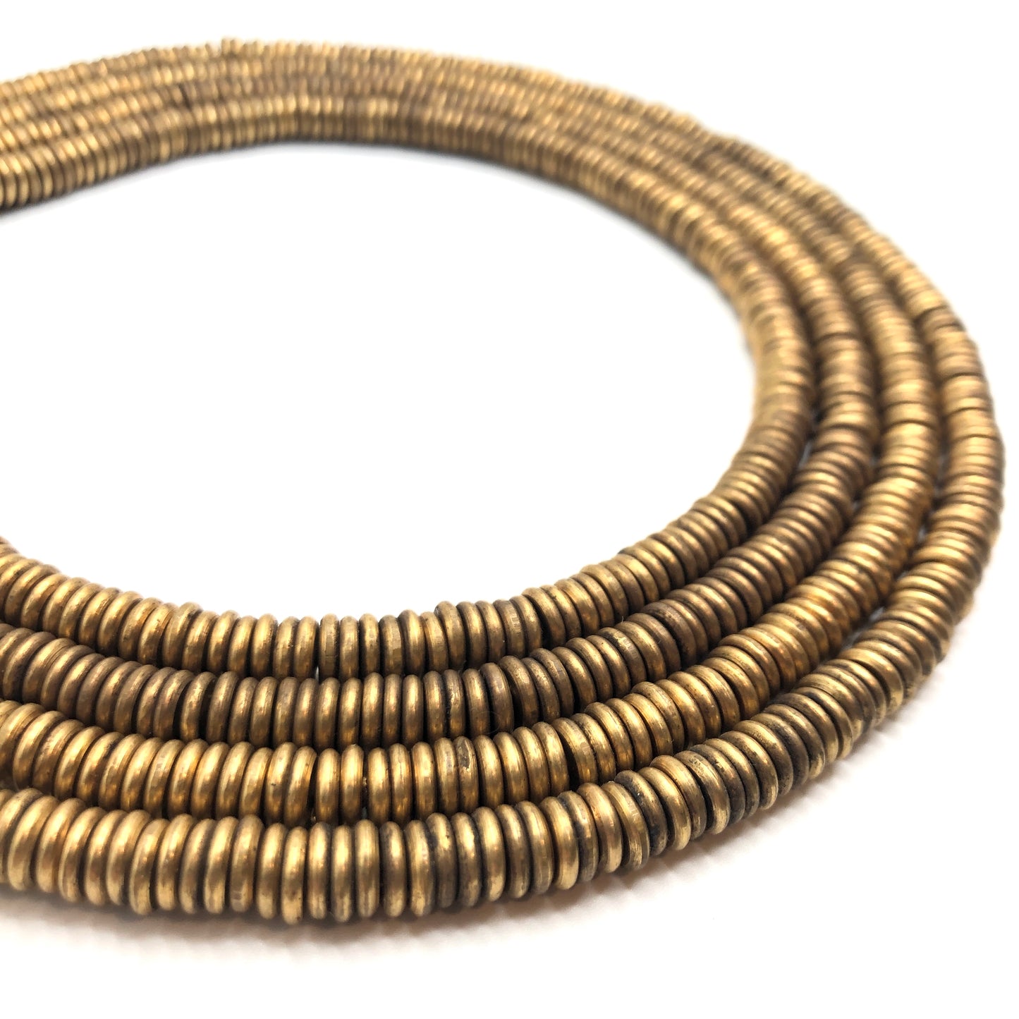 Brass Spacer Bead- Heishi (Thin)