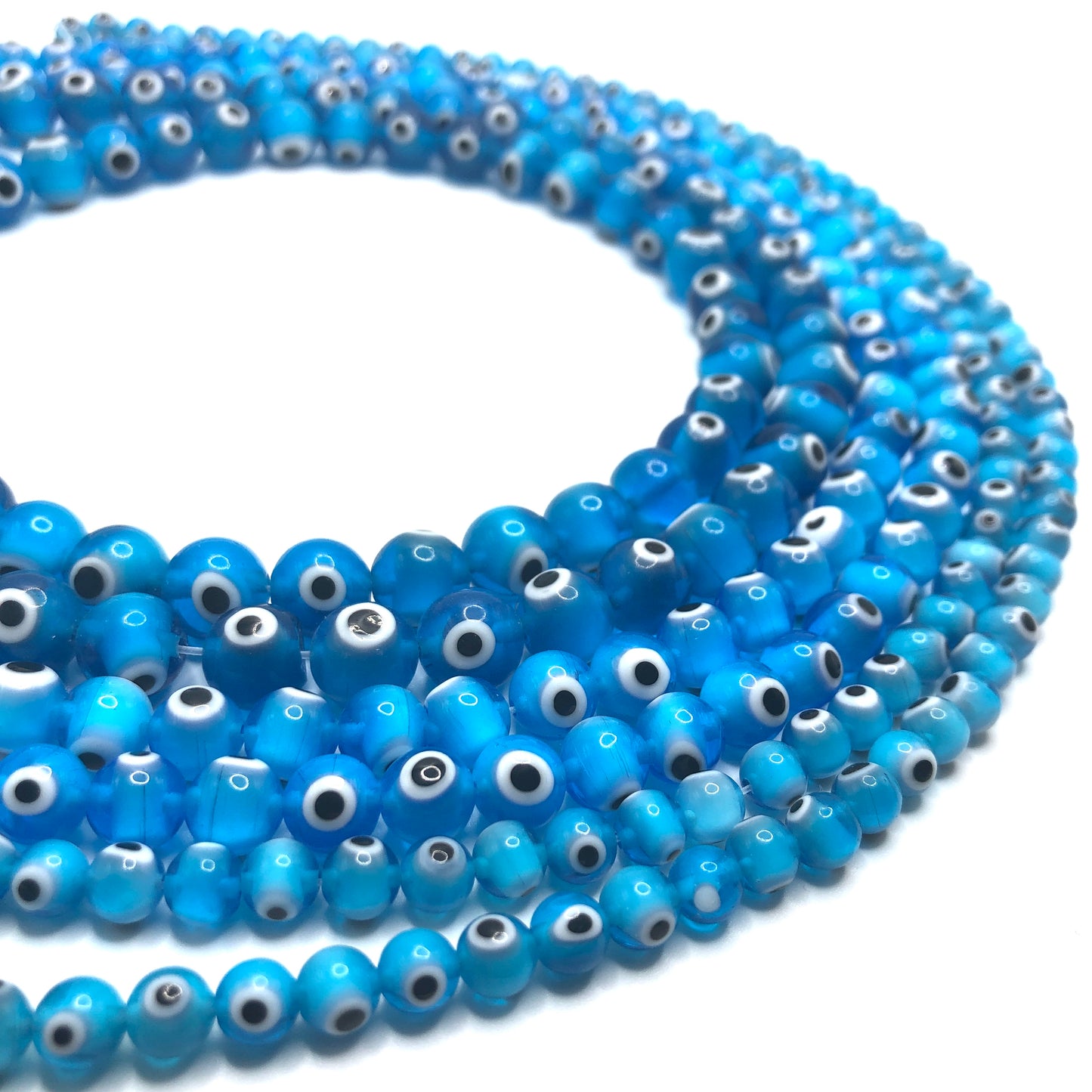 Glass Evil Eye Beads (Various Colours)