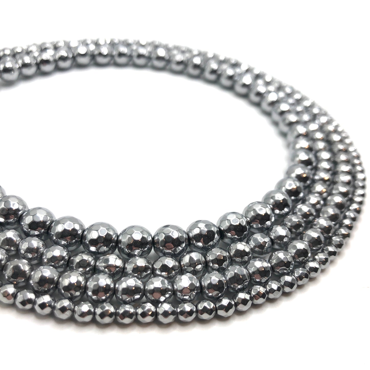 Titanium-Plated Hematite (Silver)