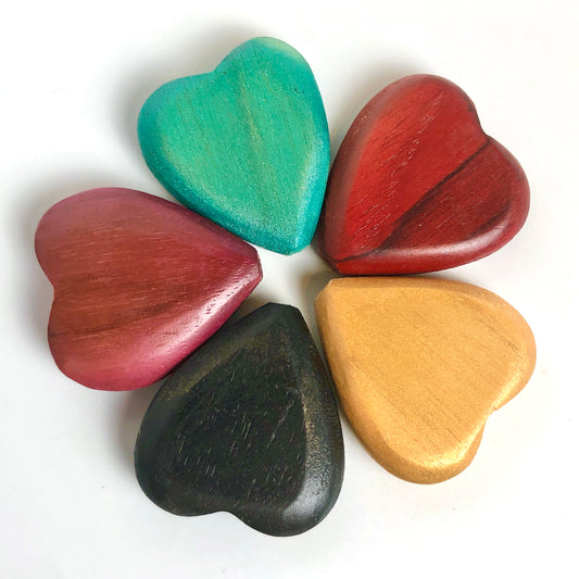 Wooden Hearts from Indonesia - Shakti