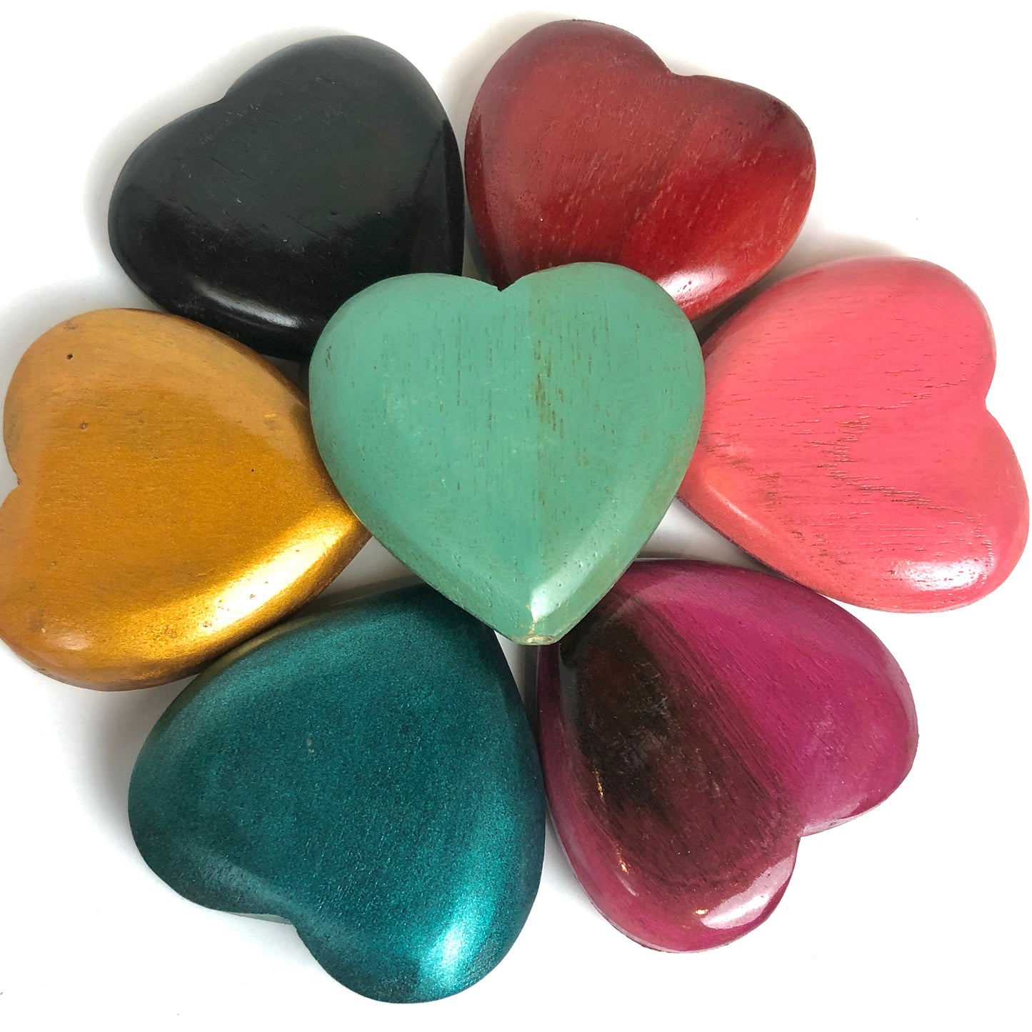 Wooden Hearts from Indonesia - Shakti