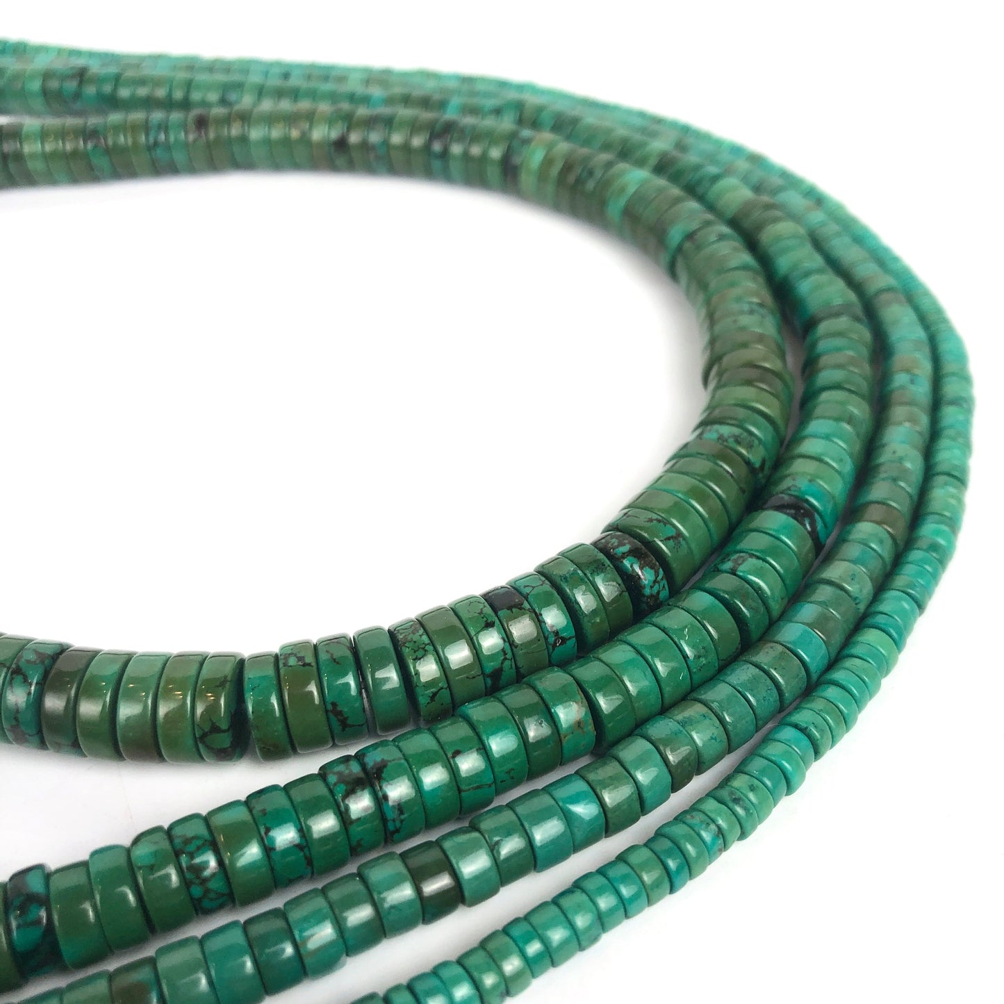 Stabilized Turquoise - Heishi - Shakti
