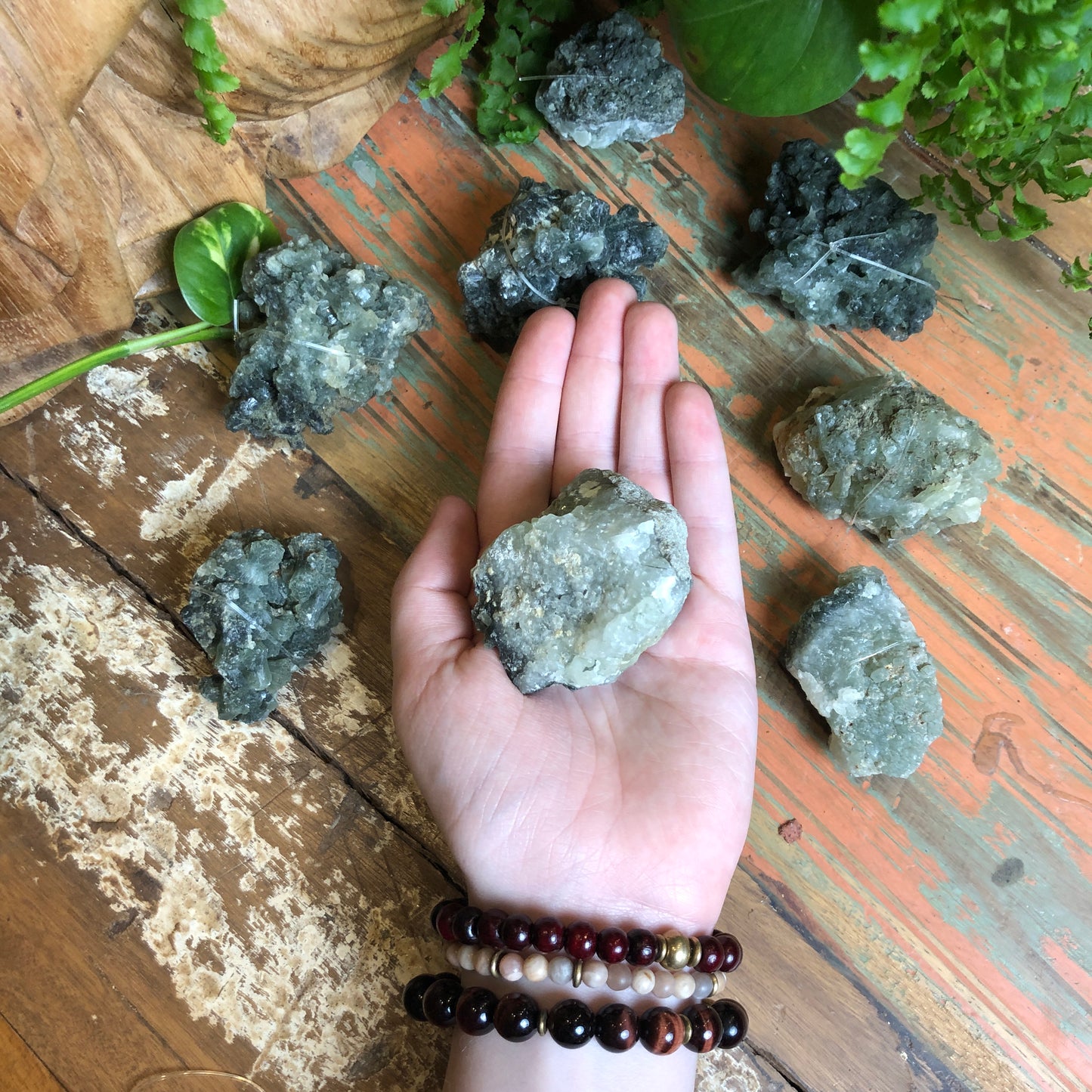 Prehnite Clusters - Shakti