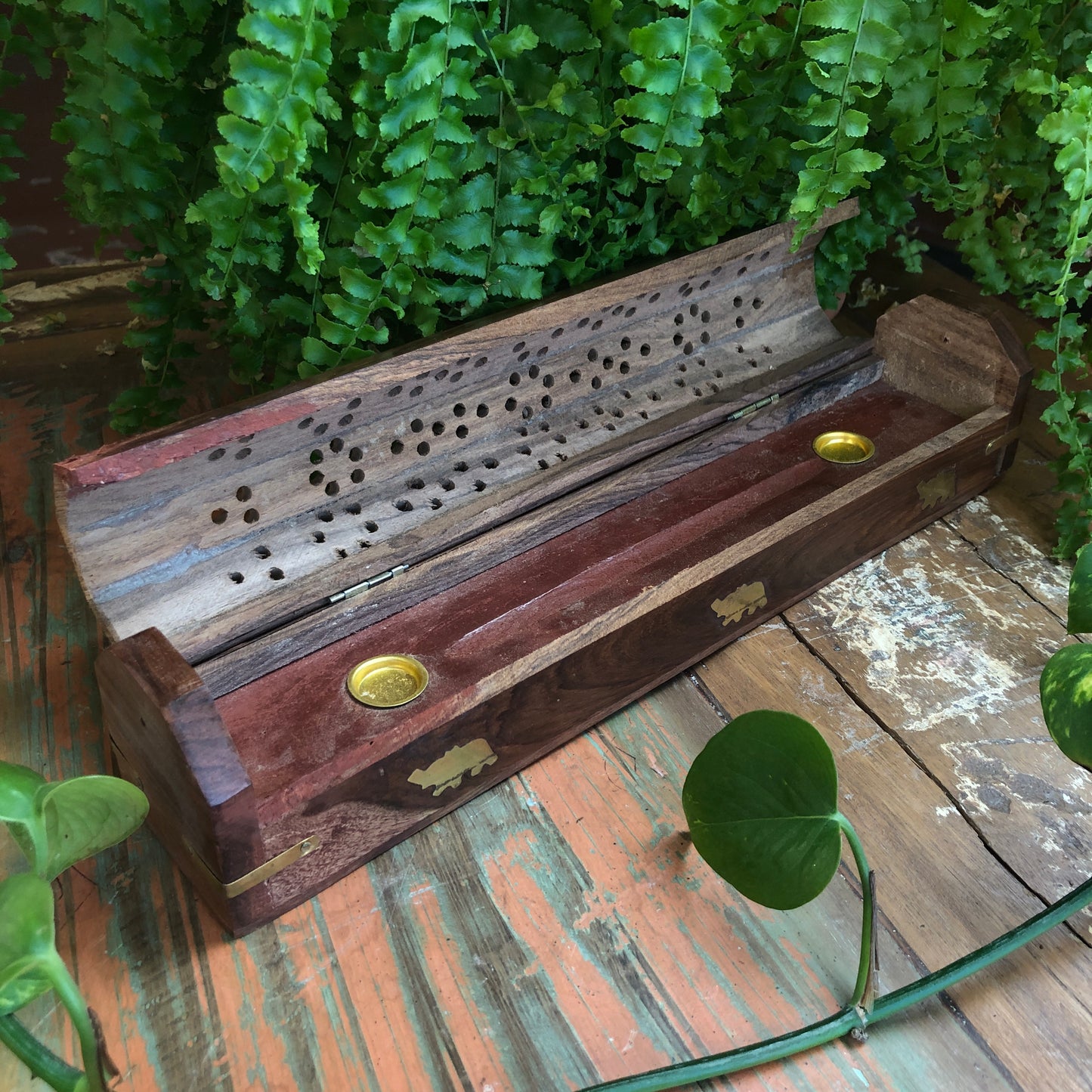Wooden Incense Chest - Shakti