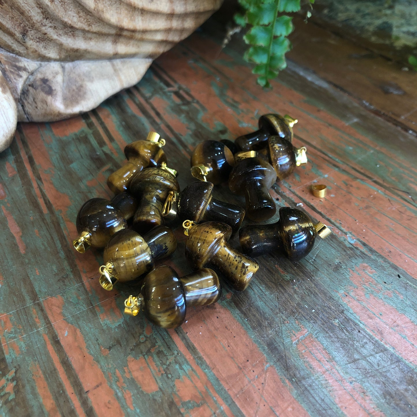 Mushroom Crystal Pendants - Shakti