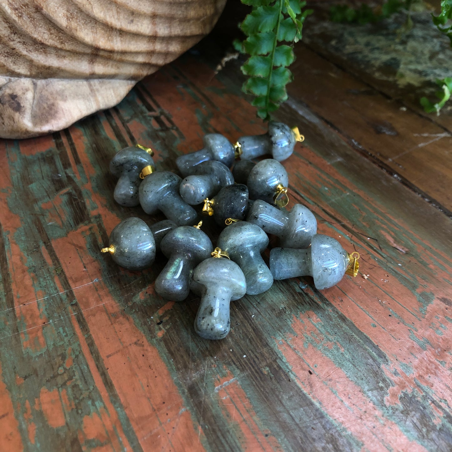 Mushroom Crystal Pendants - Shakti