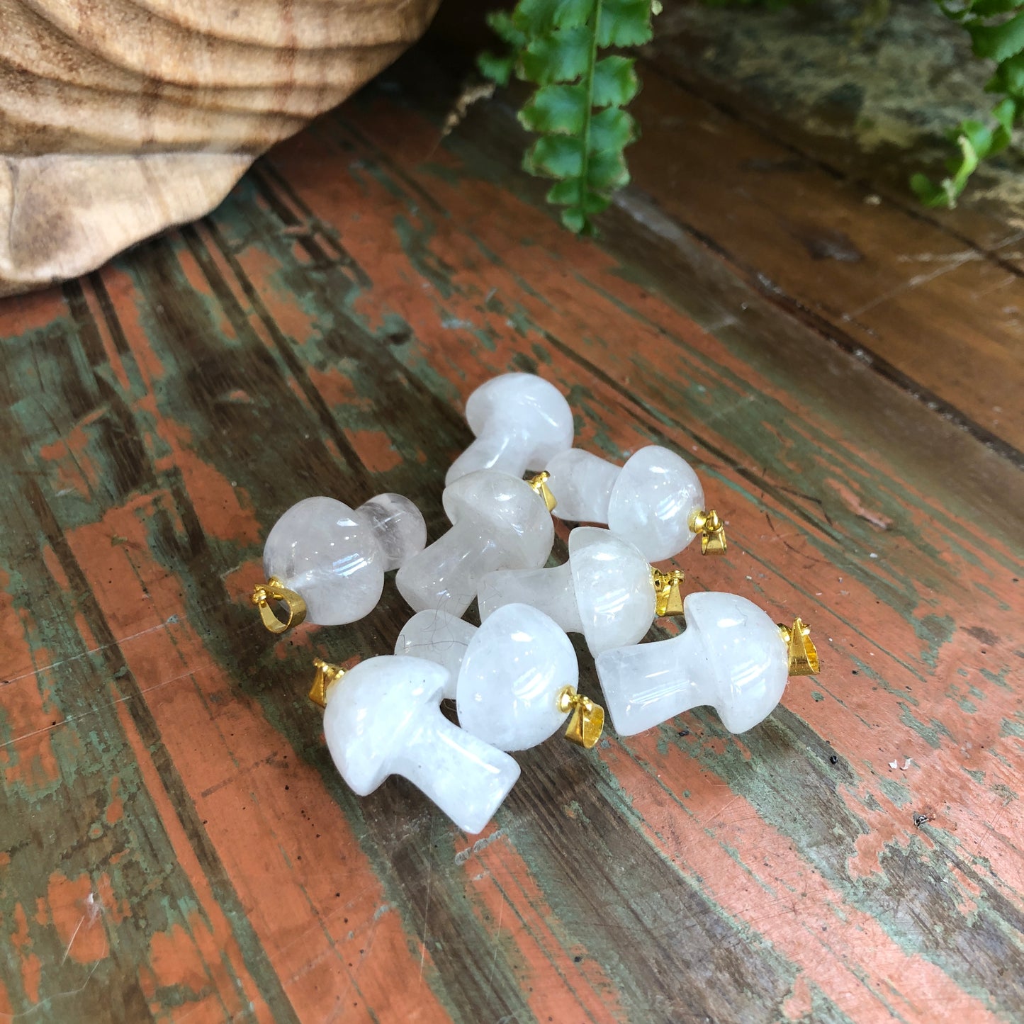 Mushroom Crystal Pendants - Shakti
