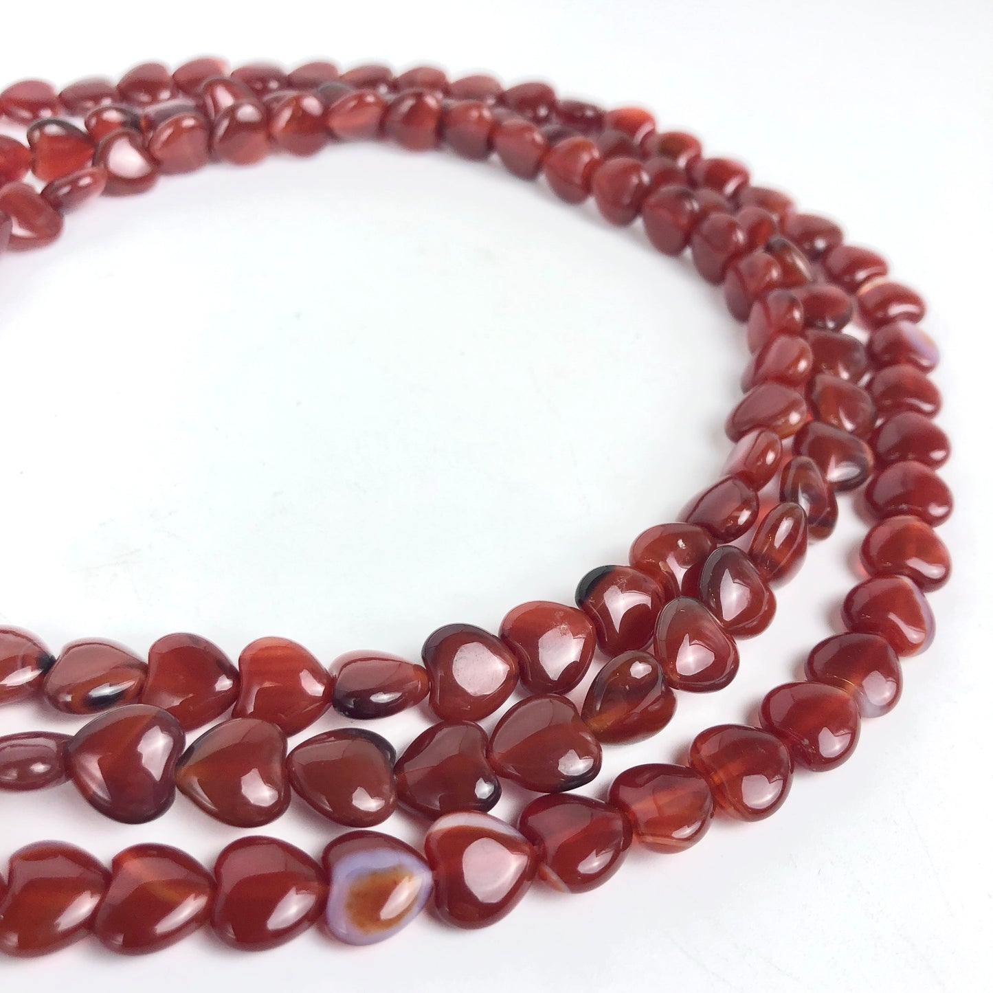 Agate (Red) - Hearts - Shakti