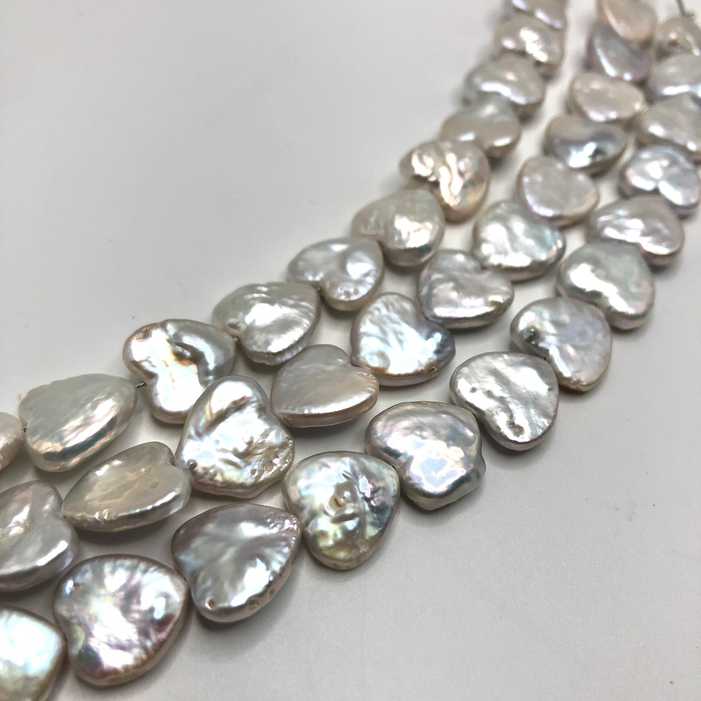 Freshwater Pearl - Hearts (1/2 Strand)