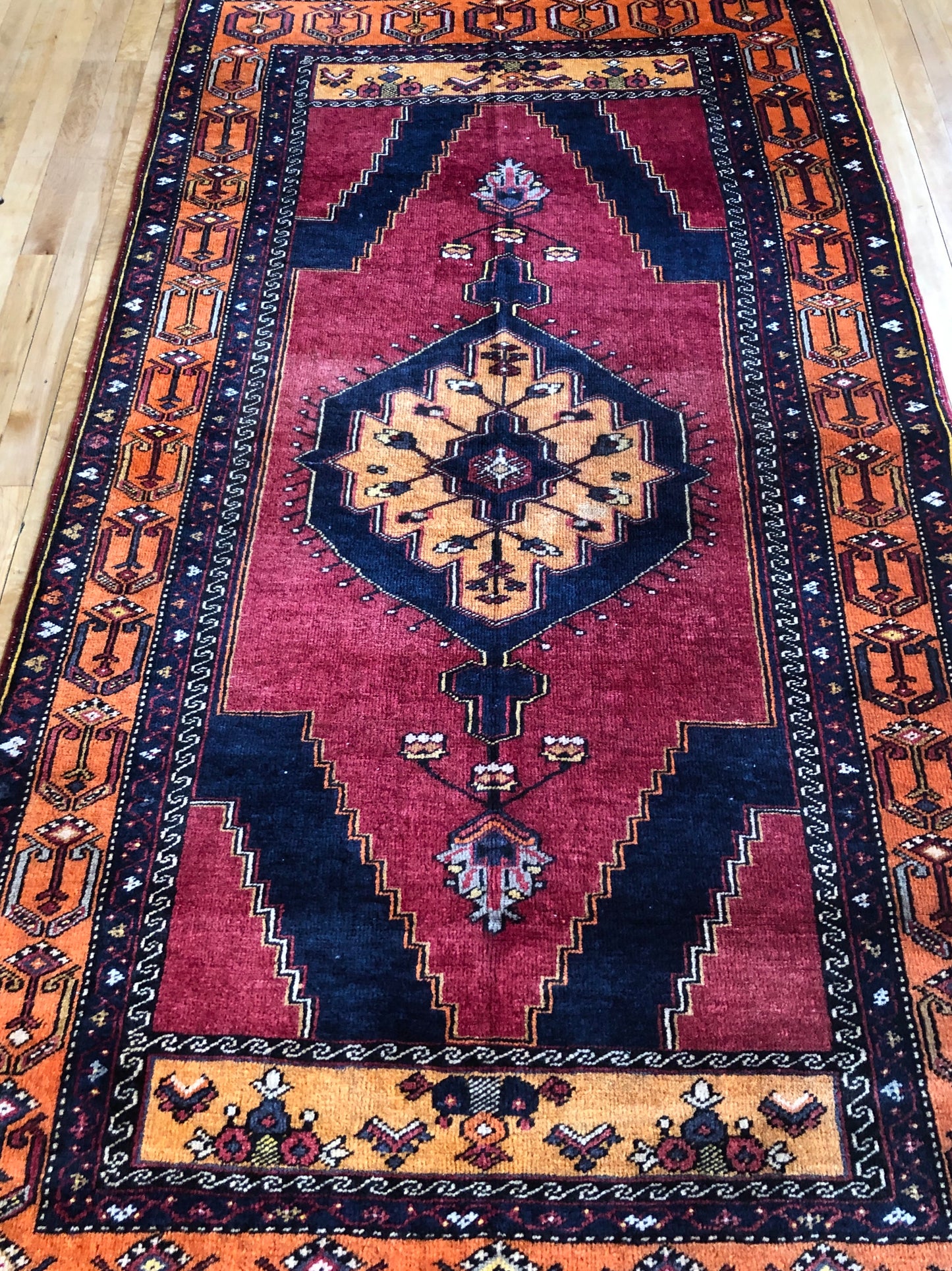 Turkish Rugs - Konya (Orange-Red)