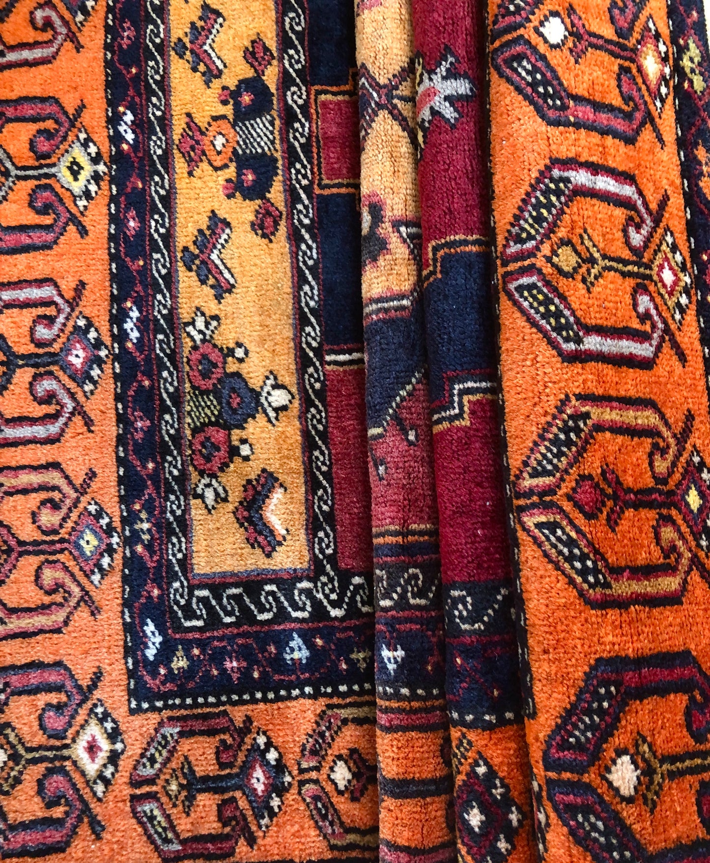 Turkish Rugs - Konya (Orange-Red)