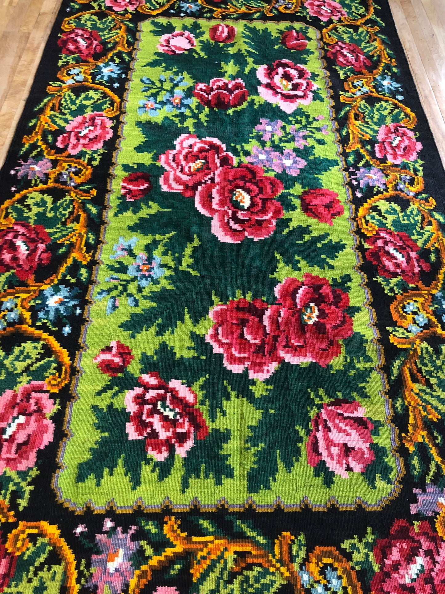 Turkish Rugs - Karabag (Green)