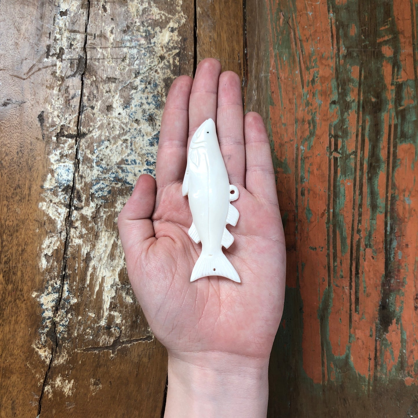 Bone Carvings, Salmon