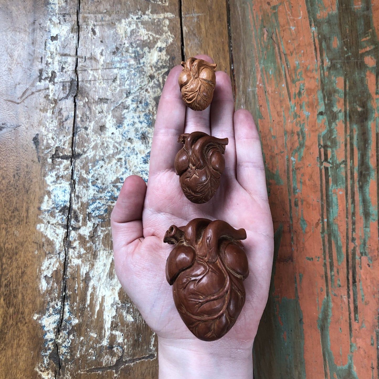 Wood Carvings, Heart