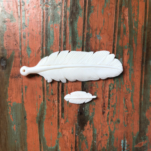 Bone Carvings, Feathers