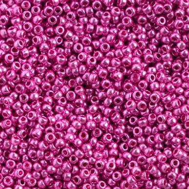 Czech Seed Bead, 10/0 (Metallic Pink)