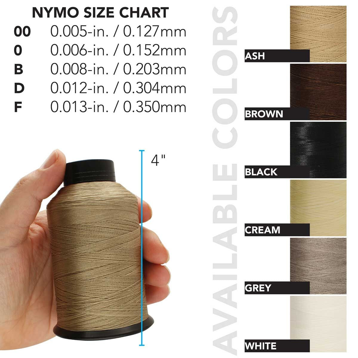 Nymo Thread, #D - Cream