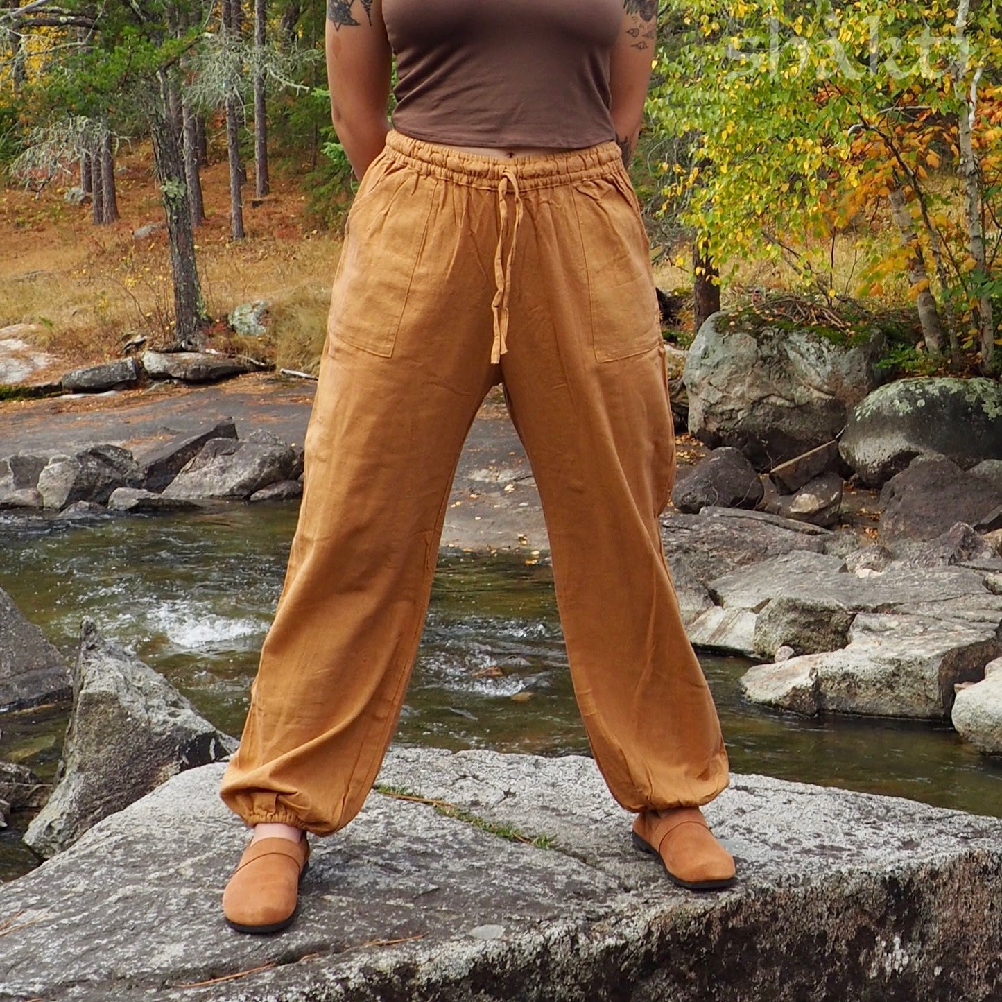 Twin Suns Elastic Cuff Pants - Shakti