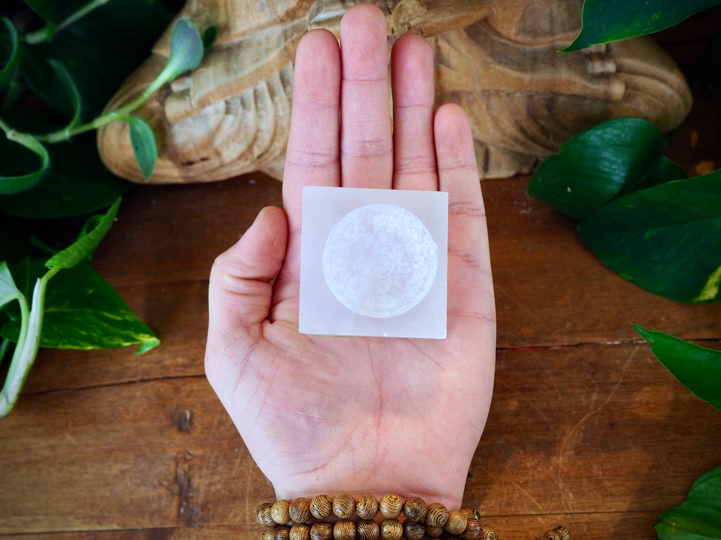 Selenite Sphere Stands - Shakti