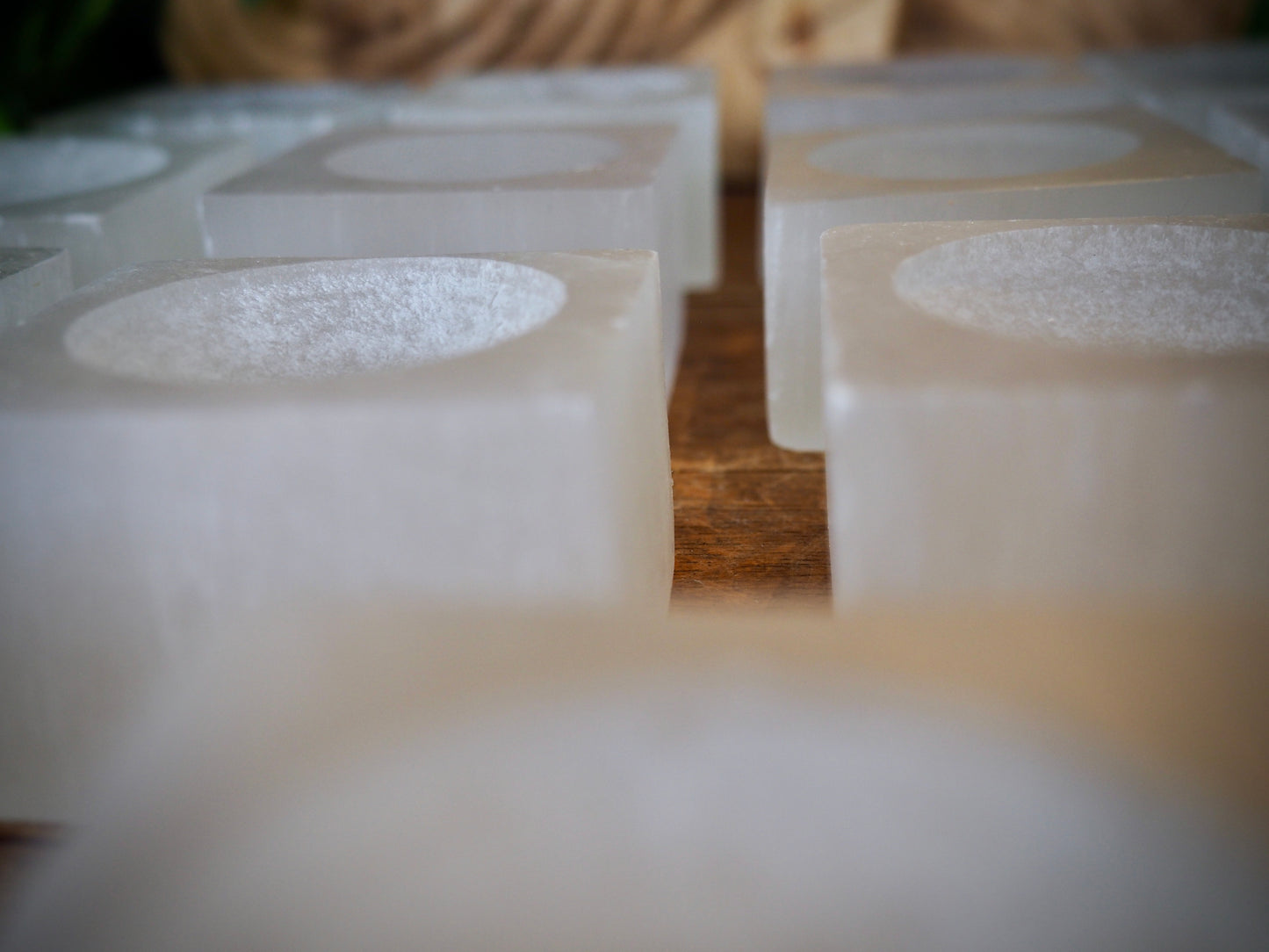 Selenite Sphere Stands - Shakti
