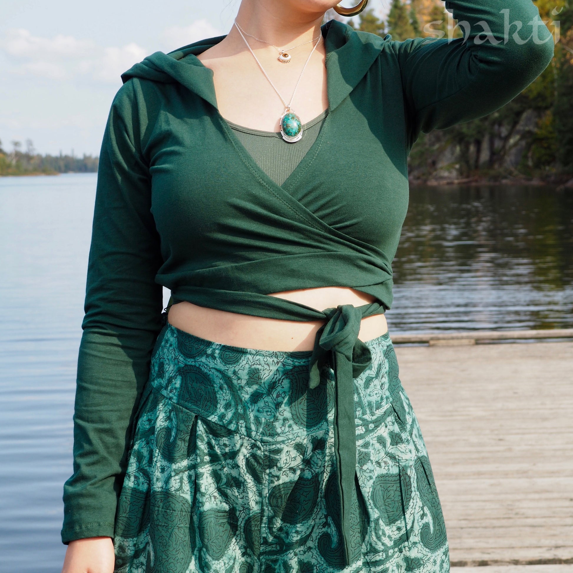 Twin Suns Wrap-Top - Shakti