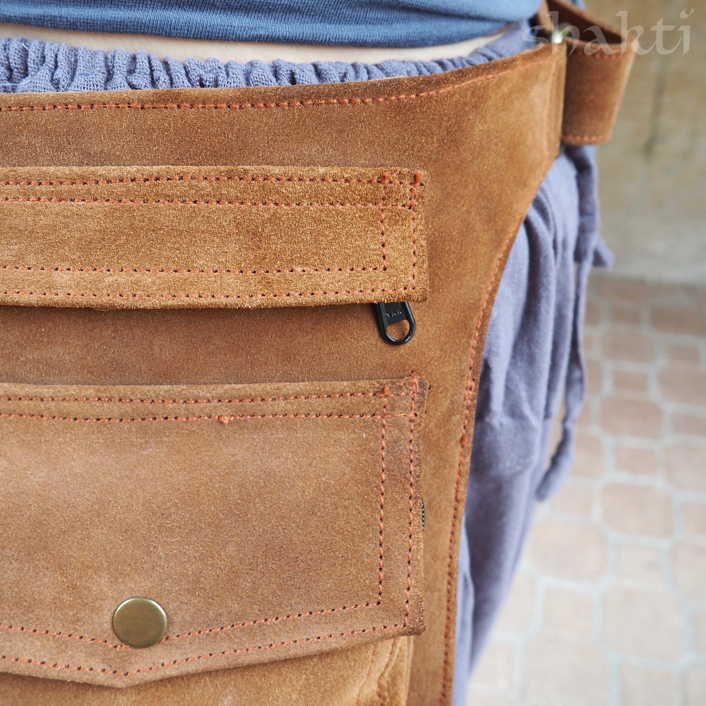 Leather Hip Pouch - Shakti
