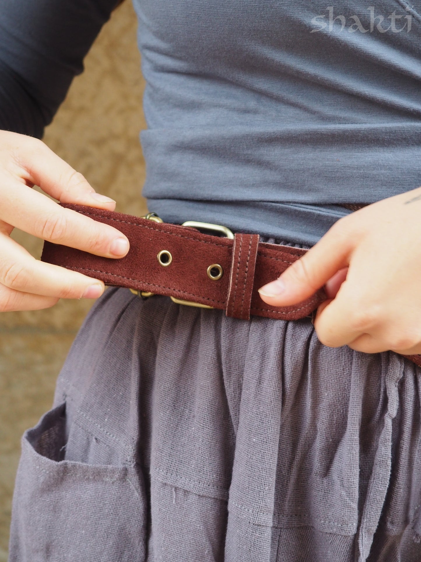 Leather Hip Pouch - Shakti