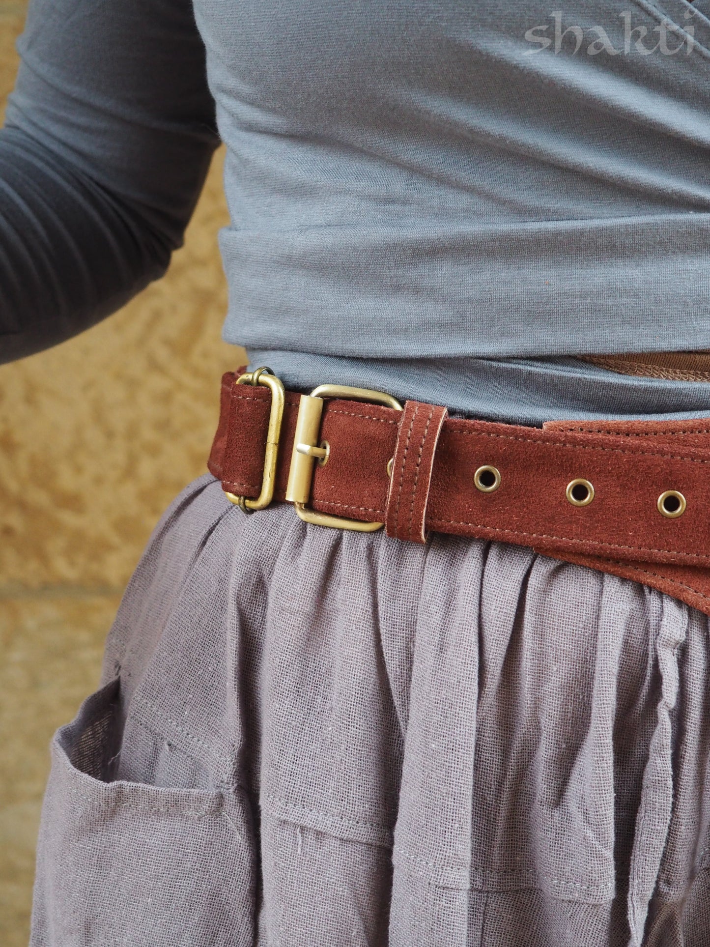 Leather Hip Pouch - Shakti