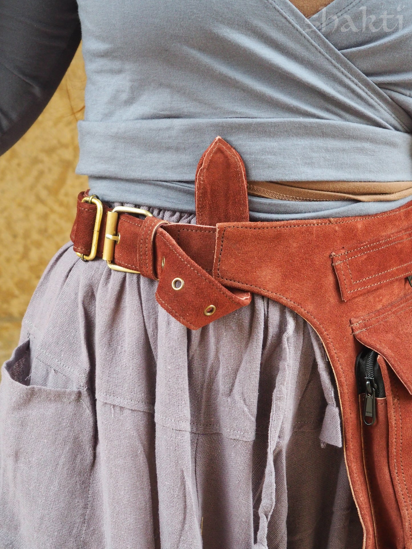 Leather Hip Pouch - Shakti