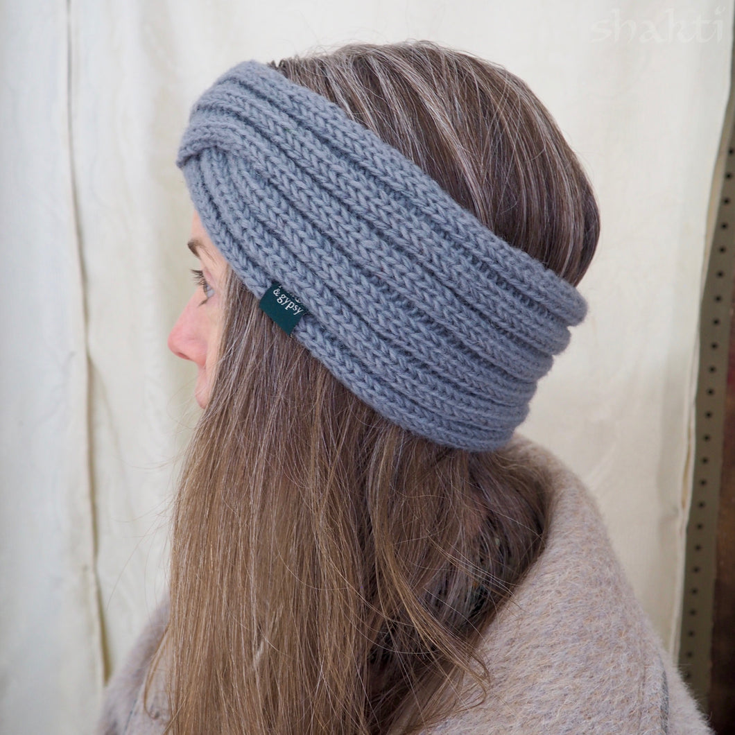 Wool Double-Knit Twist Headbands