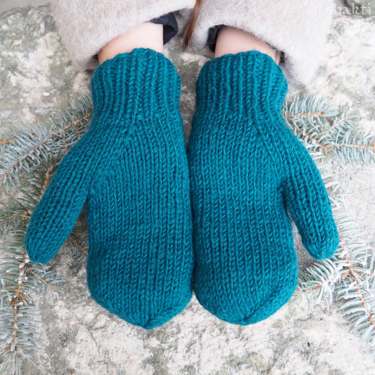 Wool Mittens - Shakti