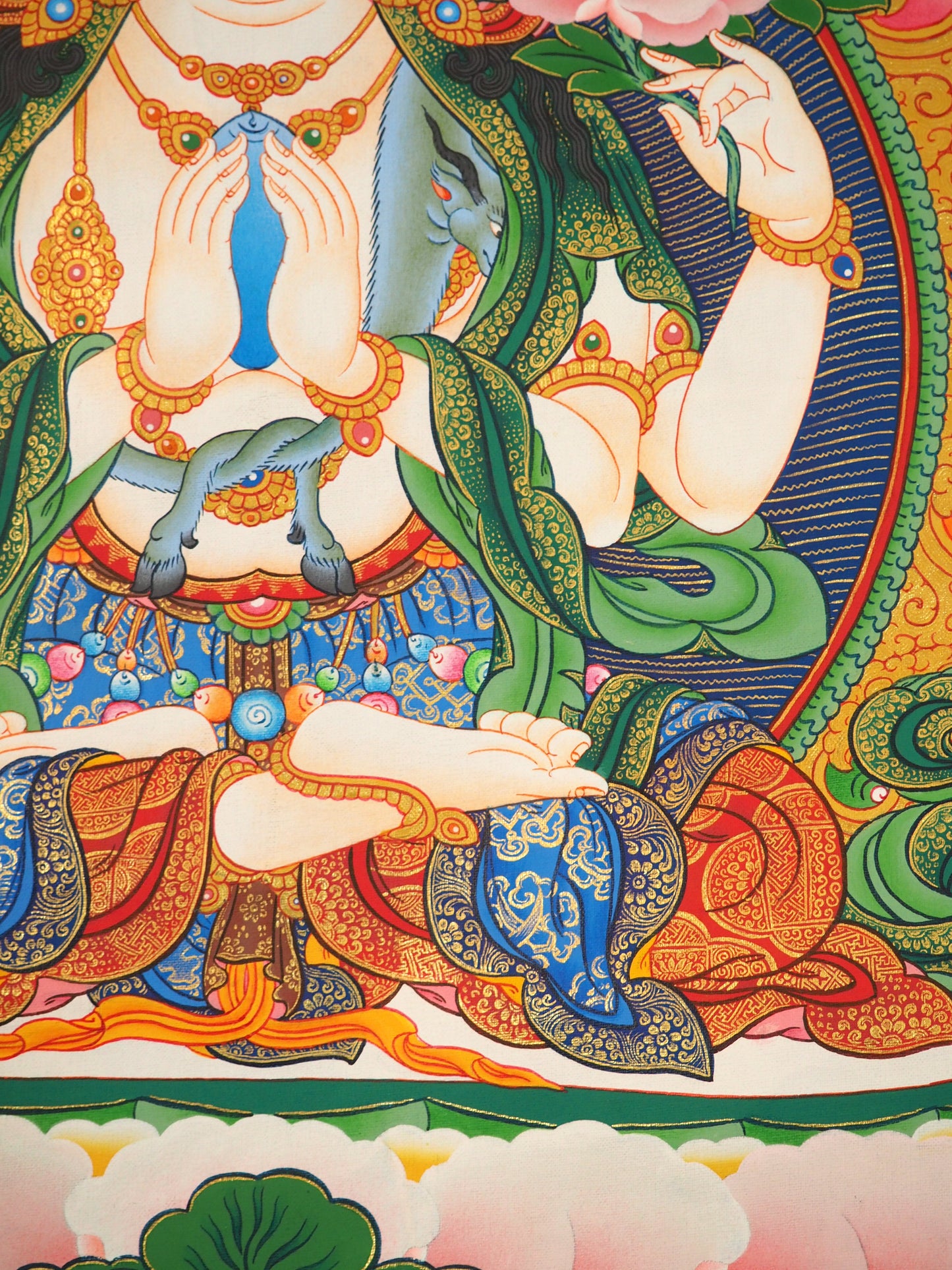 Thangka - Chenrezig Buddha of Compassion - Shakti