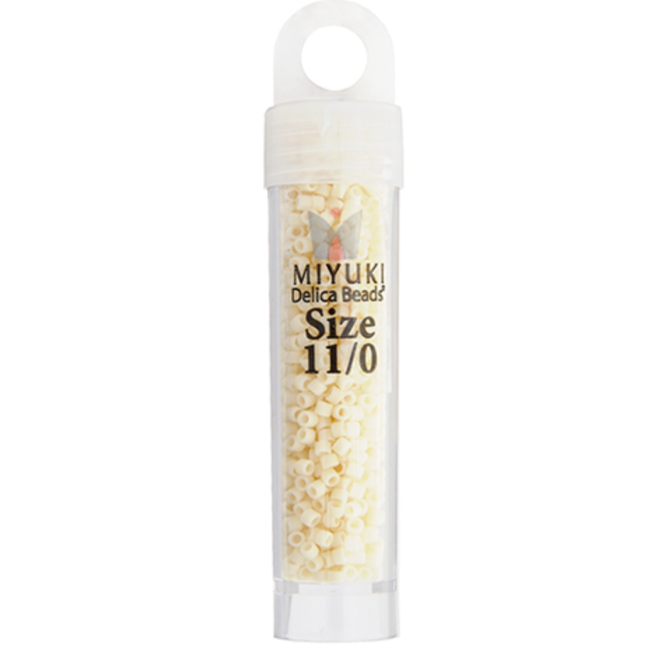 Miyuki Delica Seed Bead, 11/0 (Dark Cream Opaque)