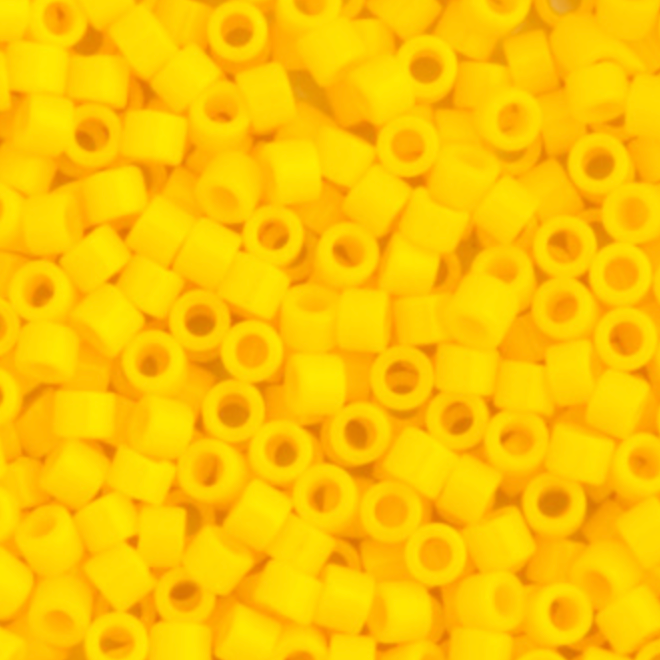 Miyuki Delica Seed Bead, 11/0 (Yellow Canary Opaque)