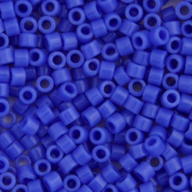 Miyuki Delica Seed Bead, 11/0 (Blue Cyan Opaque)