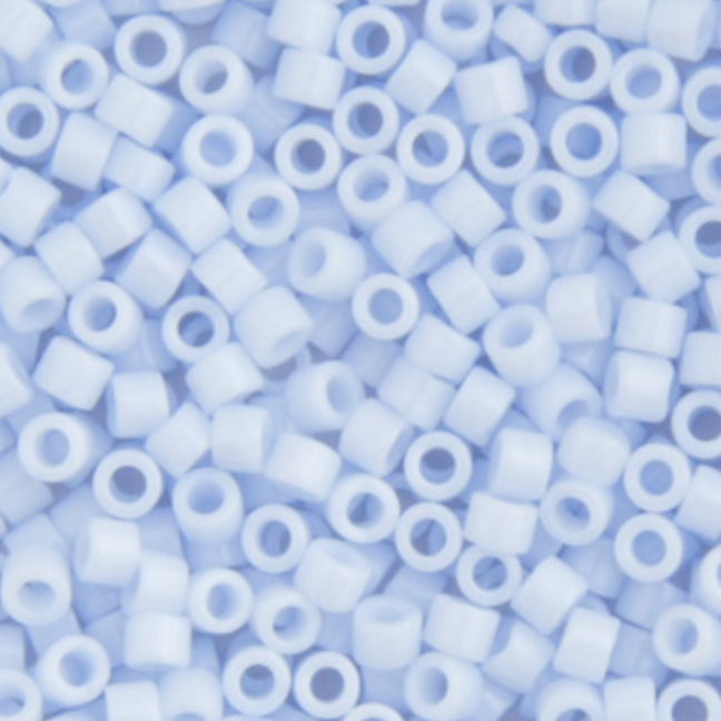 Miyuki Delica Seed Bead, 11/0 (Light Blue Sky Opaque)