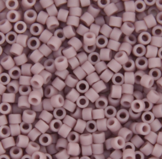 Miyuki Delica Seed Bead, 11/0 (Mauve Opaque Matte)